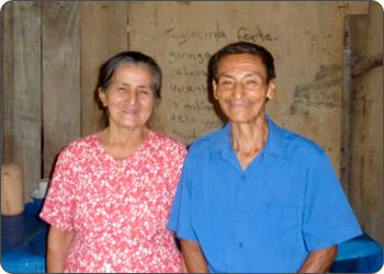 Sacha Inchi farmers in their house